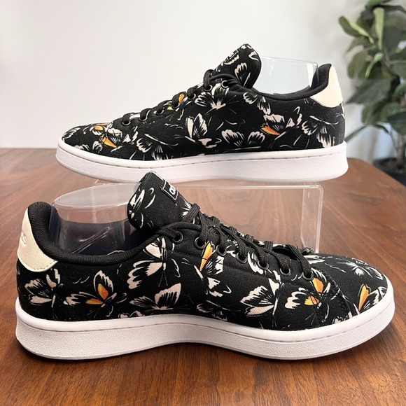Rare 🦋 Adidas Farm Rio Sz 10 Butterfly Women Canvas Shoe Court Sneaker Designer - Picture 2 of 7